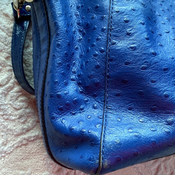 COPY - Kate Spade ostrich pattern leather large bag - Picture 10 of 11